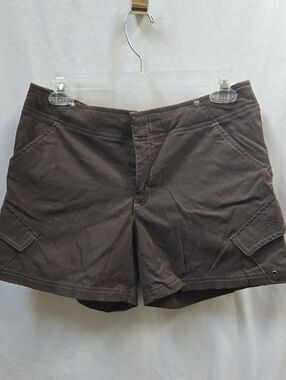 Athleta Brown Cargo Shorts with Pocket Flaps